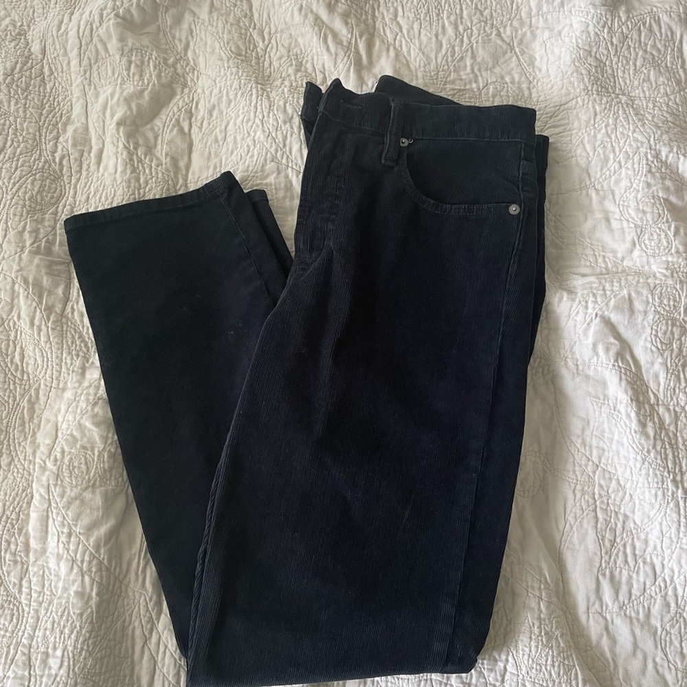 J.Crew Corduroy Black Jeans